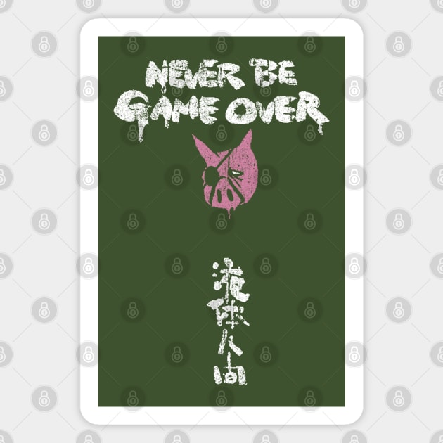 Never Be Game Over Magnet by huckblade
